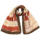 Szal VINTAGE EQUESTRIAN BROWN