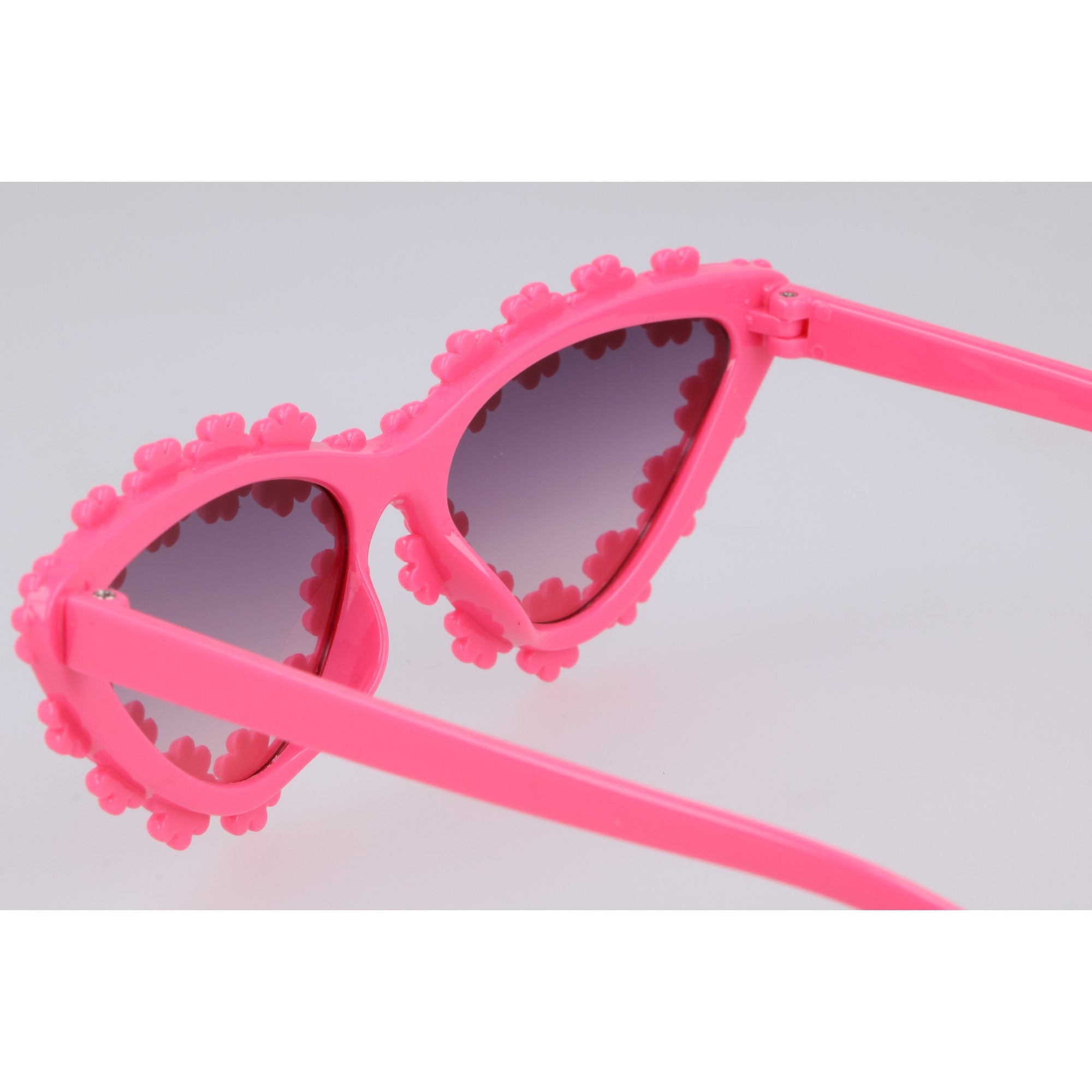ALICJA PINK dziecięce okulary przeciwsłoneczne w kwiatki MORAMO