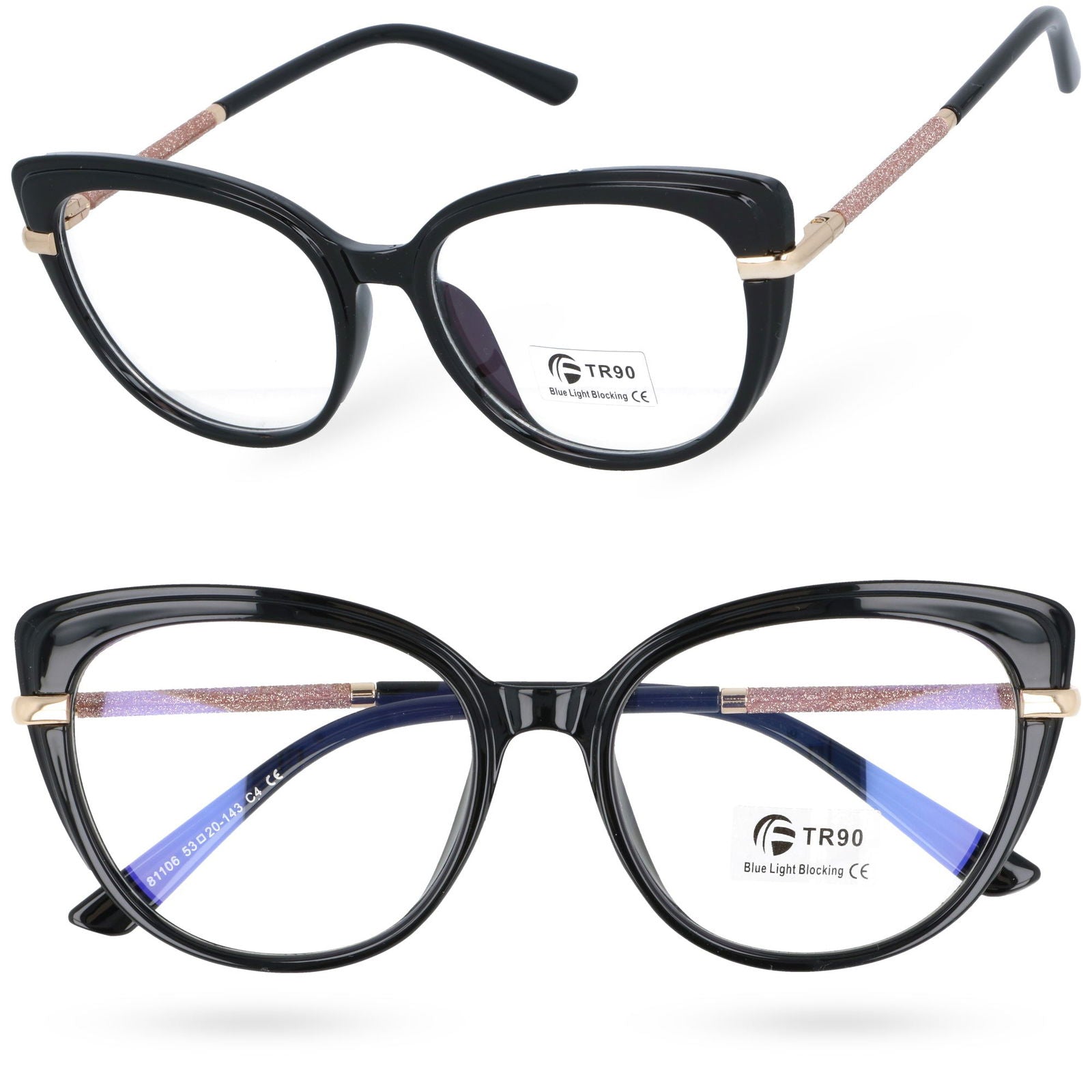 CATS EMMA okulary damskie zerówki kocie oczy MORAMO