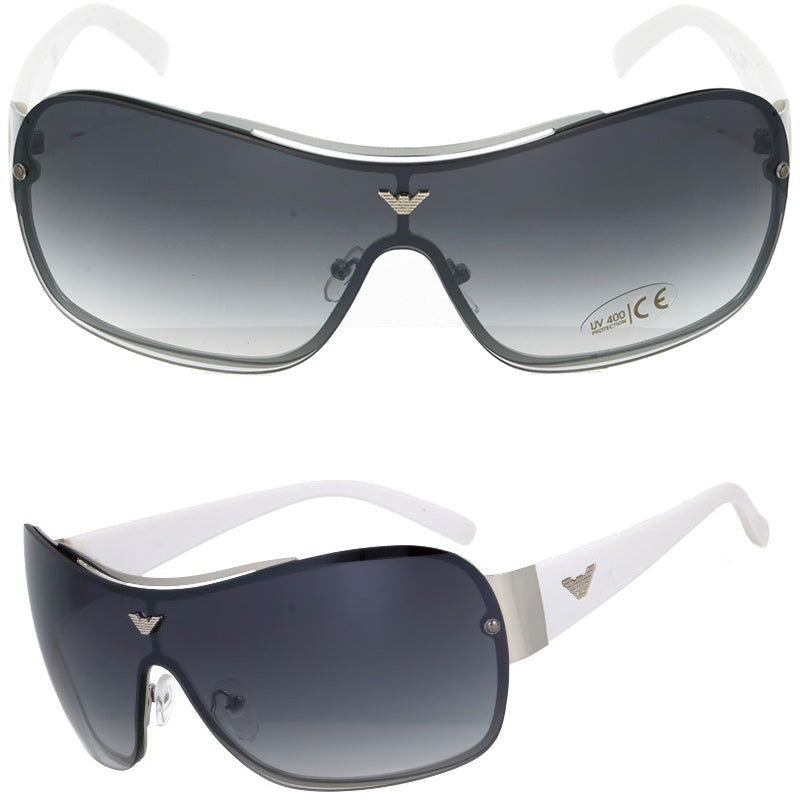 COLINE WHITE białe okulary przeciwsłoneczne pilotki unisex MORAMO