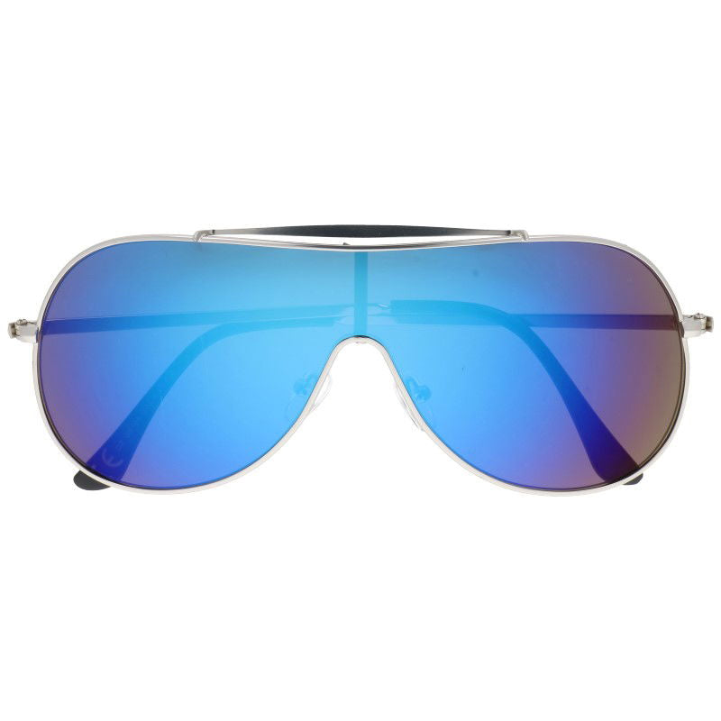 ERIH BLUE okulary przeciwsłoneczne niebieskie lustrzane MORAMO