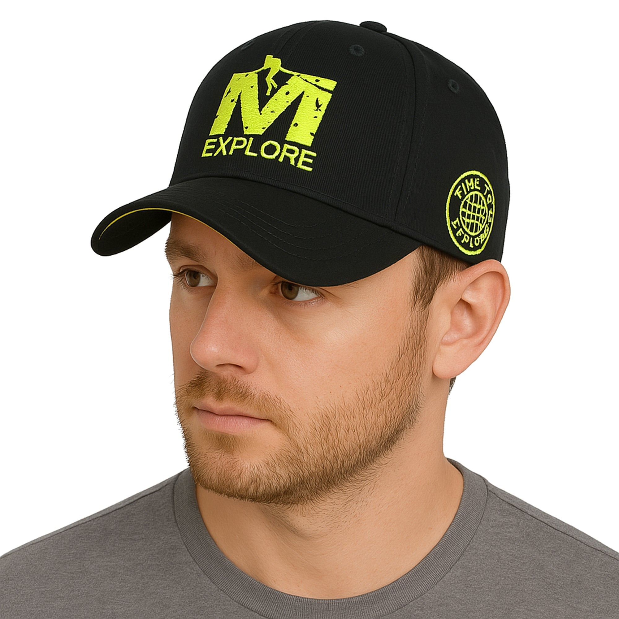 EXPLORE bawełniana czapka z daszkiem green unisex MORAMO