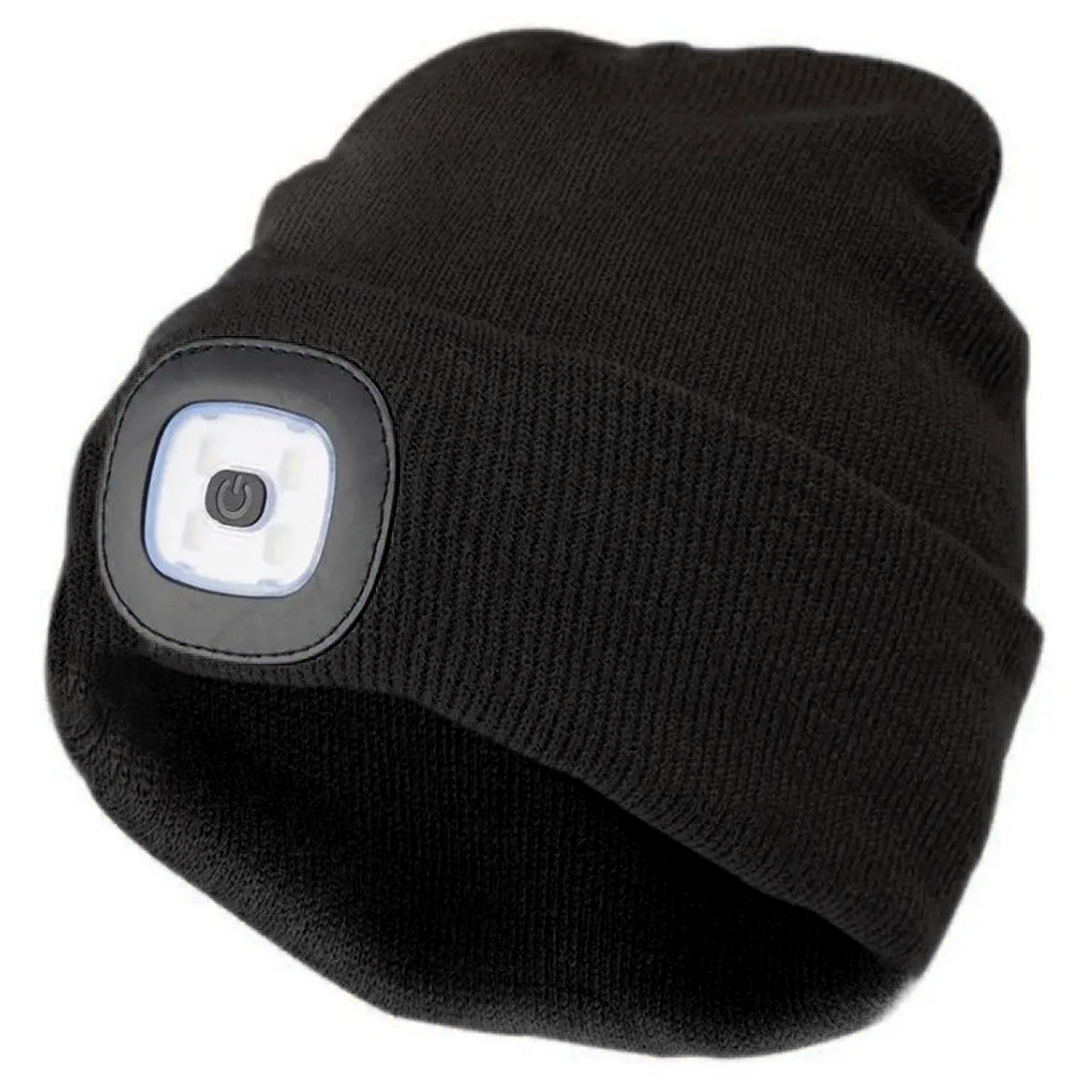 HEADLIGHT czarna czapka beanie led unisex MORAMO