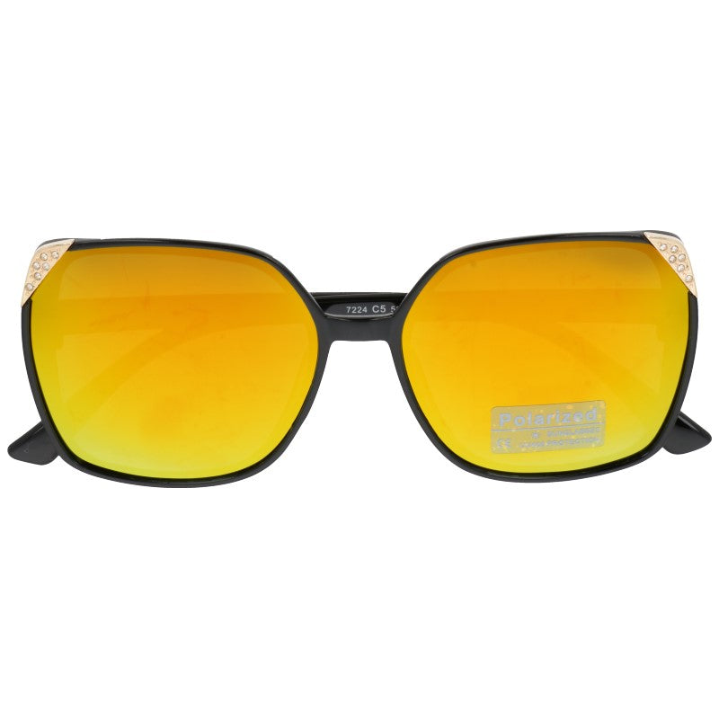 KRIST okulary damskie muchy polaryzacyjne orange MORAMO