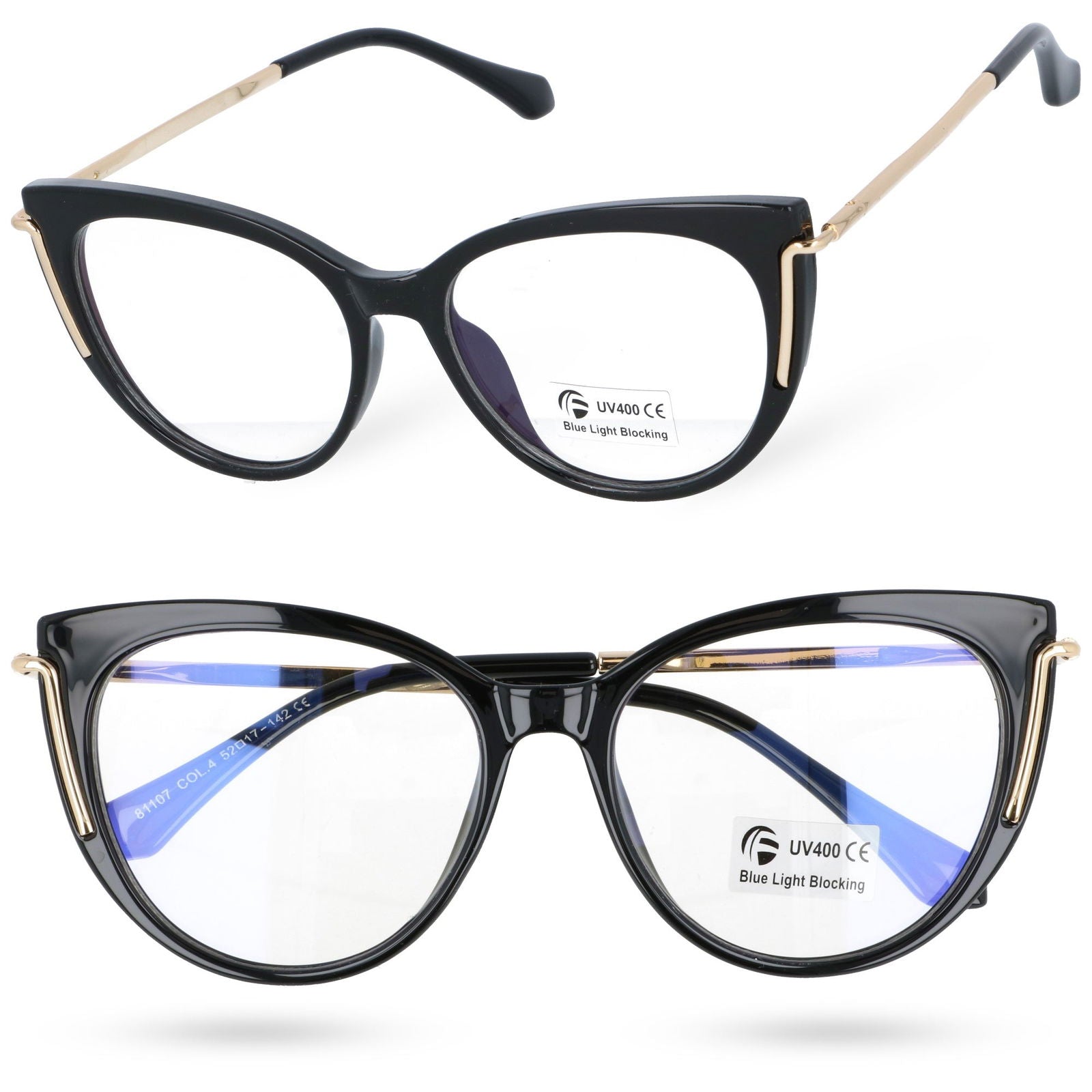MYSTIC MEOW okulary damskie zerówki kocie oczy MORAMO