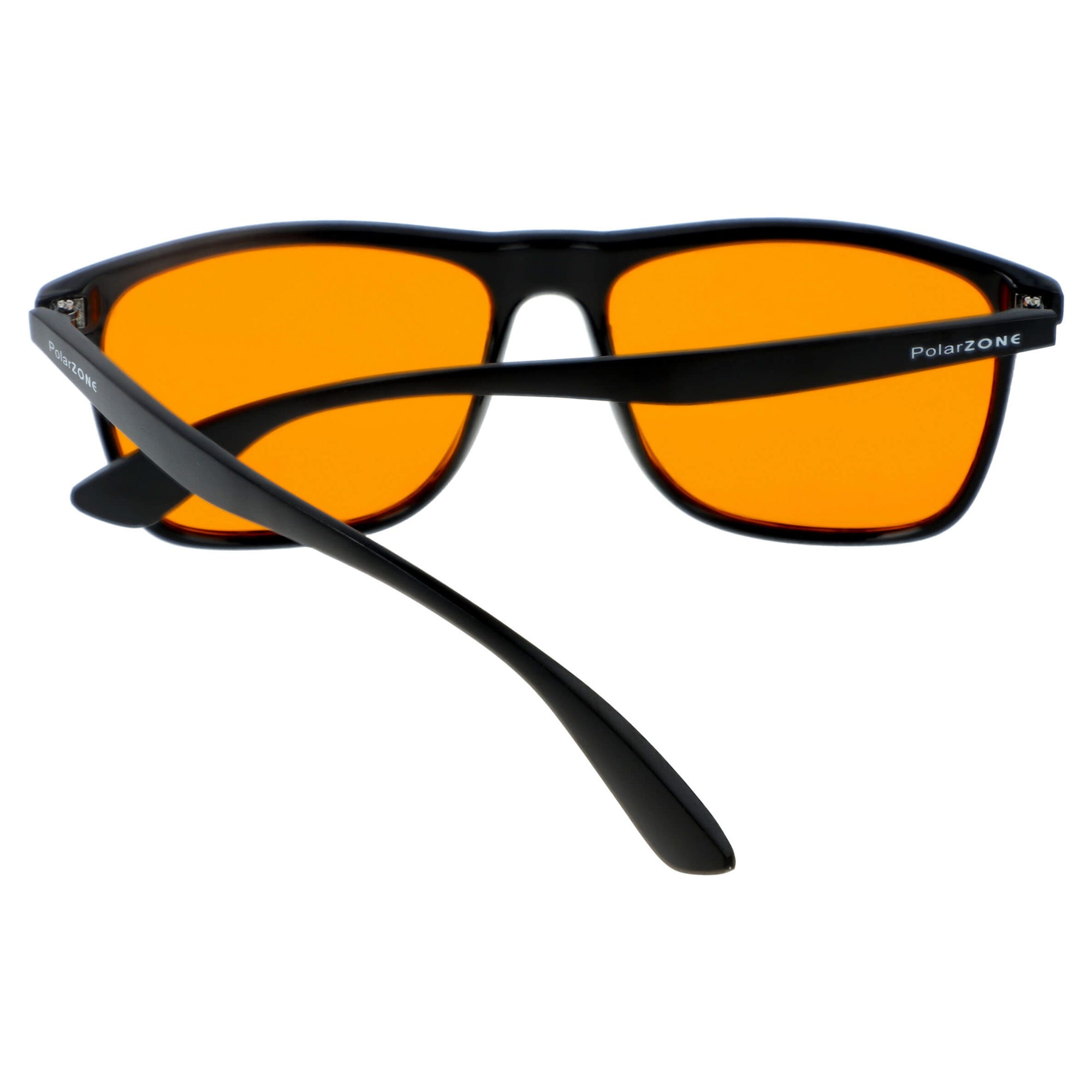 NERDO czarne męskie okulary amber blue-light MORAMO