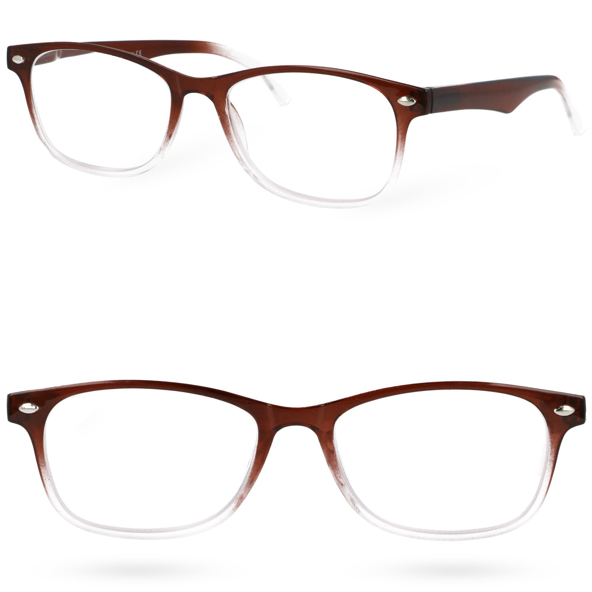 TRANSLUCE brązowe owalne okulary korekcyjne unisex MORAMO