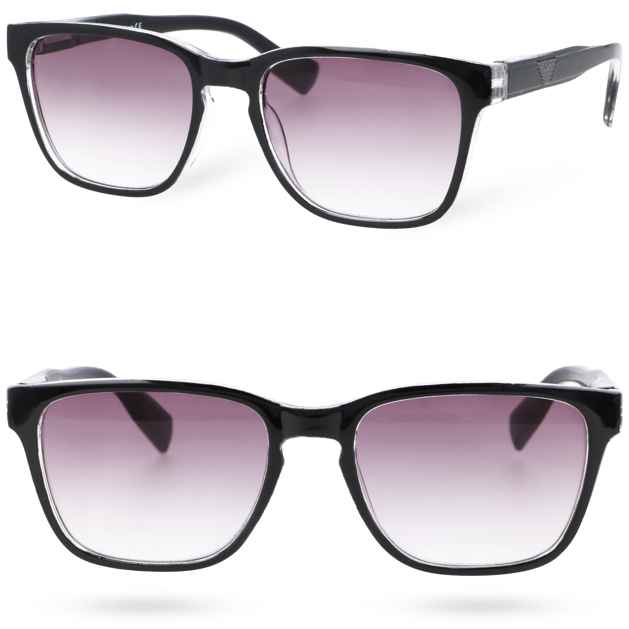 VISION czarne okulary korekcyjne plusy gradalne MORAMO