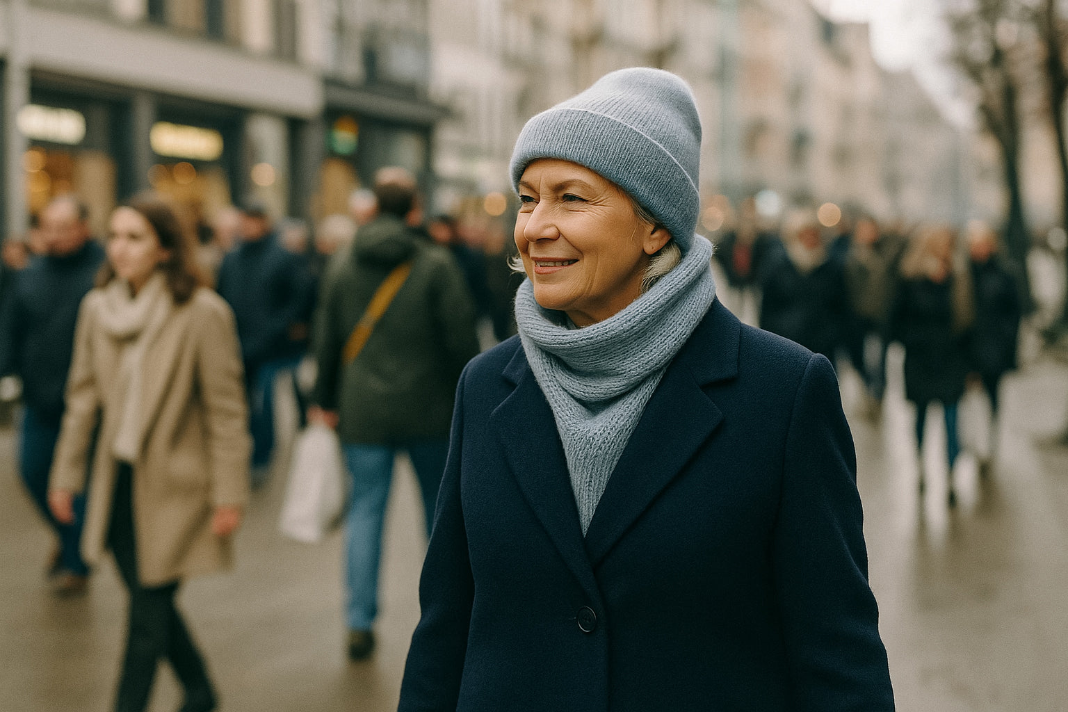 Czapki dla starszych pań