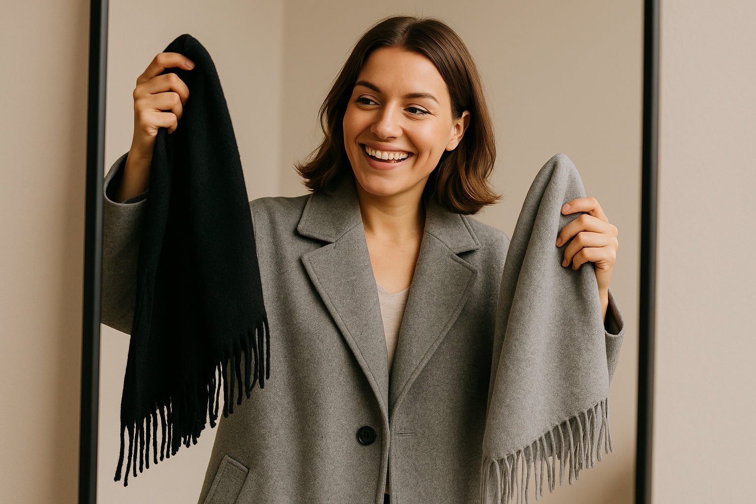 Dobór szalika do płaszcza