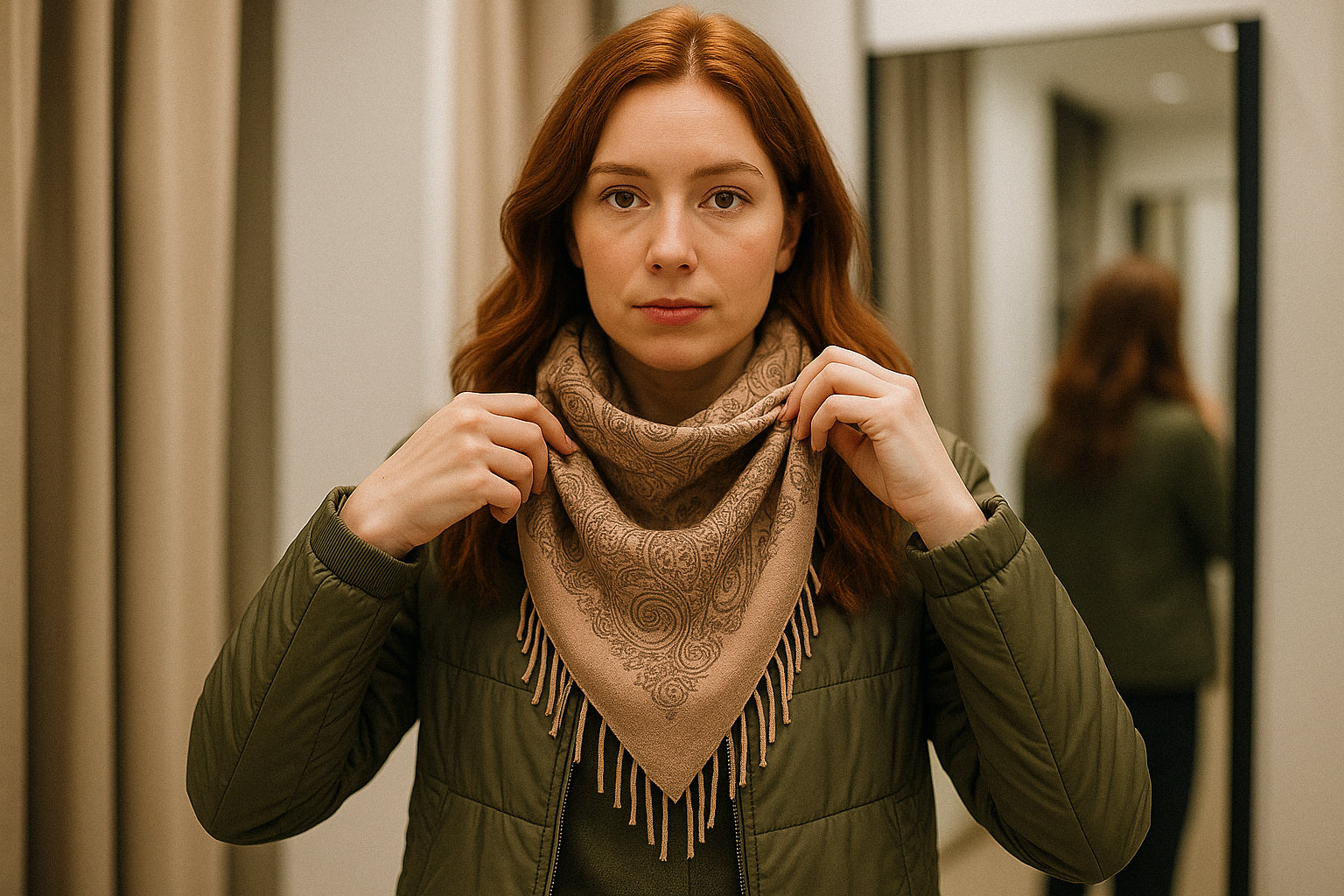 Wiązanie chusty na szyi