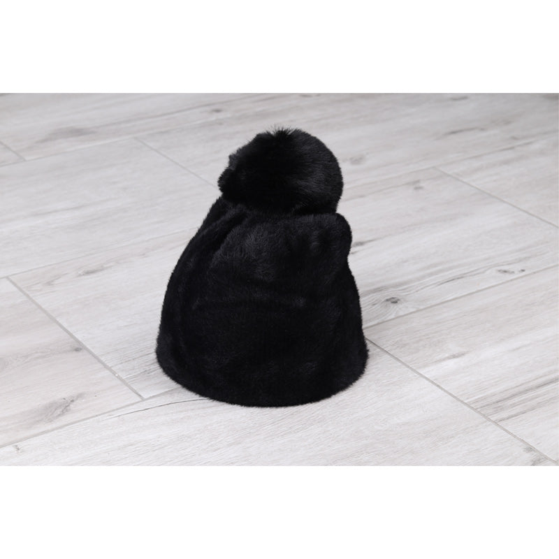 Czapka ALPAKA POMPON BLACK