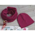 Komplet czapka i komin WARM DUET FUCHSIA