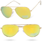 Okulary AVIATOR YELLOW MIRROR