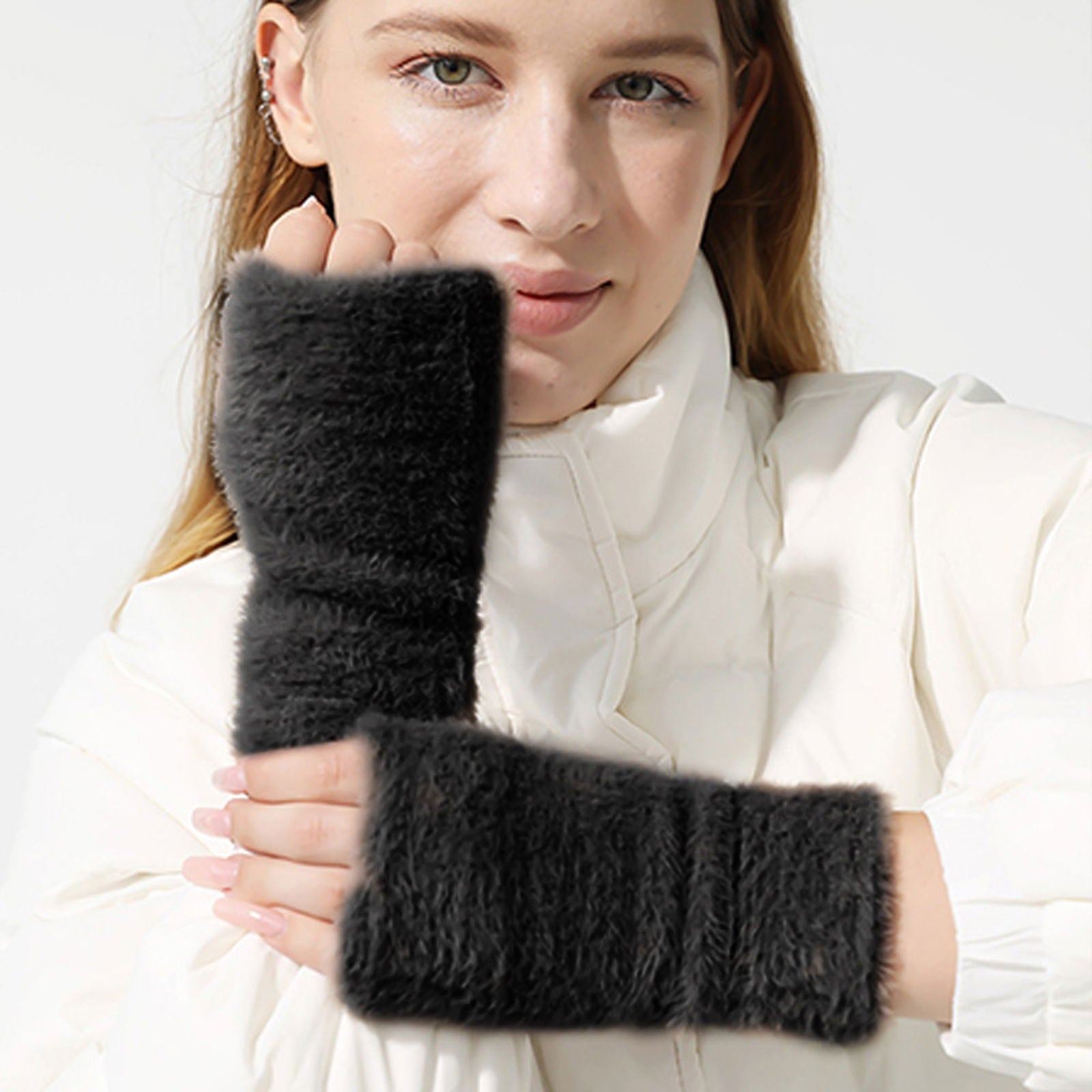 Rękawiczki ALPACA FUR MITTENS