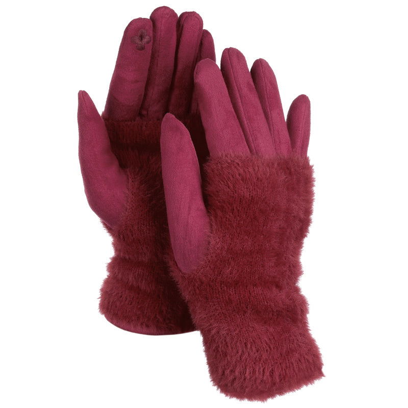 Rękawiczki COZY TOUCH BURGUNDY