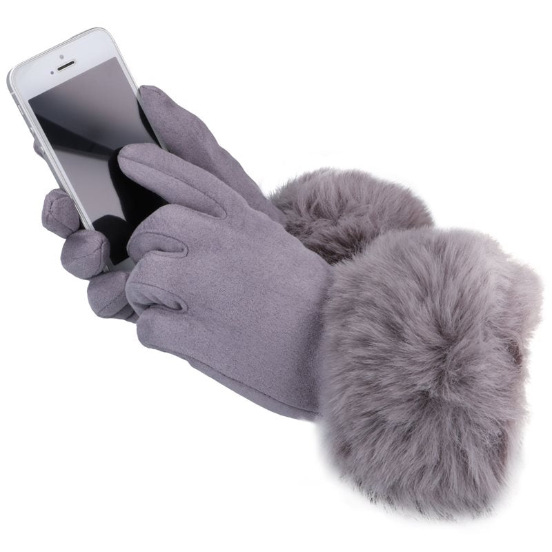 Rękawiczki WINTER FUR TOUCH ASH