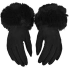 Rękawiczki WINTER FUR TOUCH BLACK