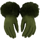 Rękawiczki WINTER FUR TOUCH GREEN