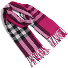 Szal BRITISH PLAID FUCHSIA