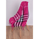 Szal BRITISH PLAID FUCHSIA