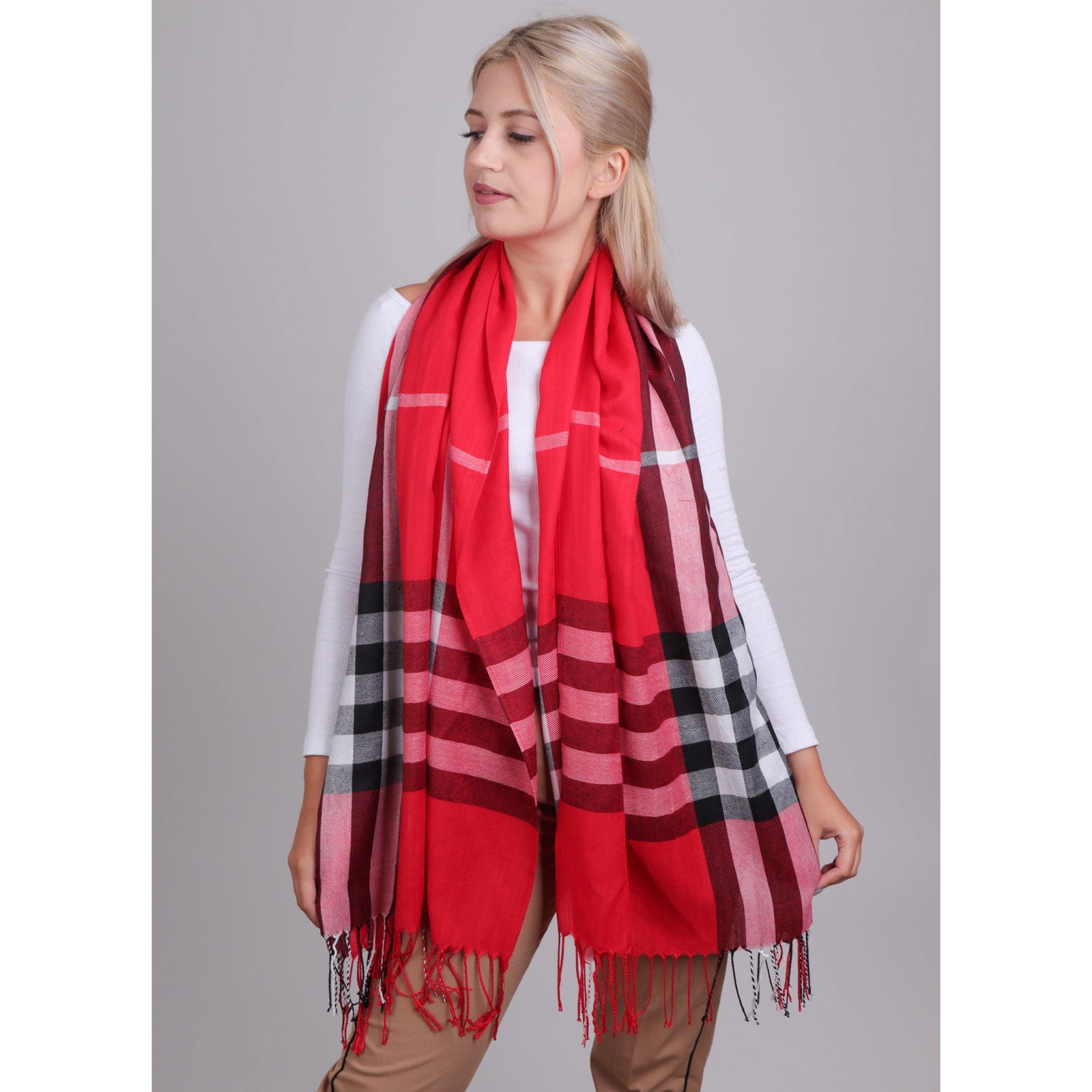 Szal BRITISH PLAID RED