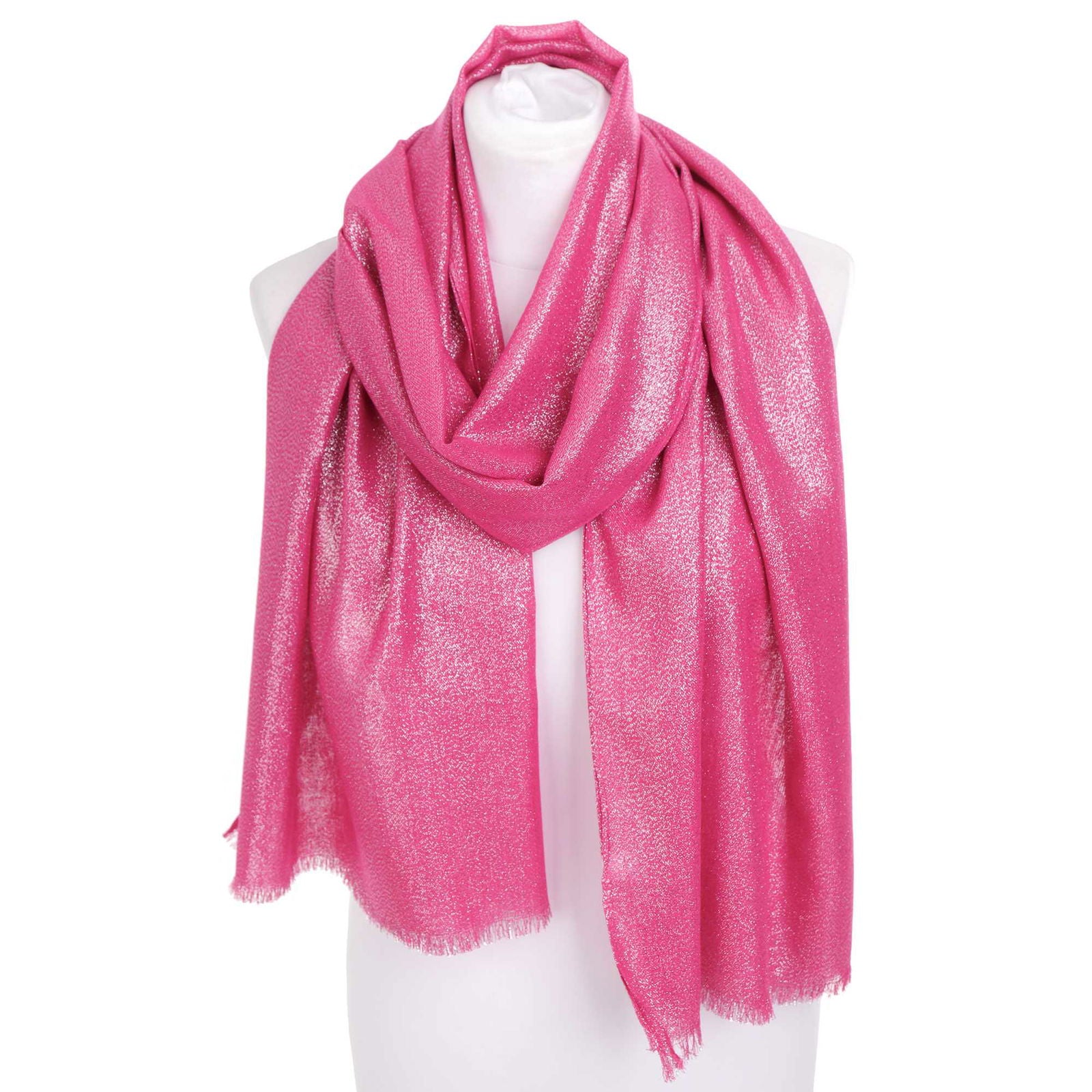 Szal SILVER ELEGANCE FUCHSIA