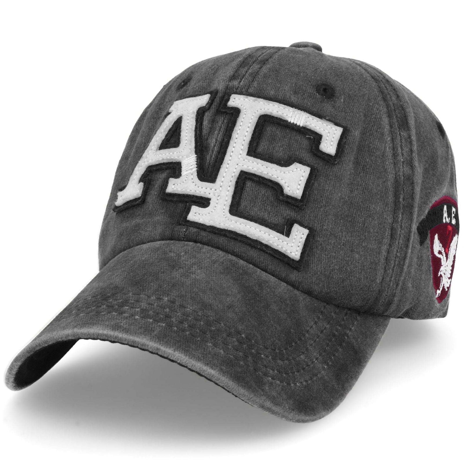 AE BLACK czarna czapka z daszkiem unisex MORAMO