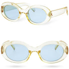 AMELIA dziecięce okulary przeciwsłoneczne transparent yellow MORAMO