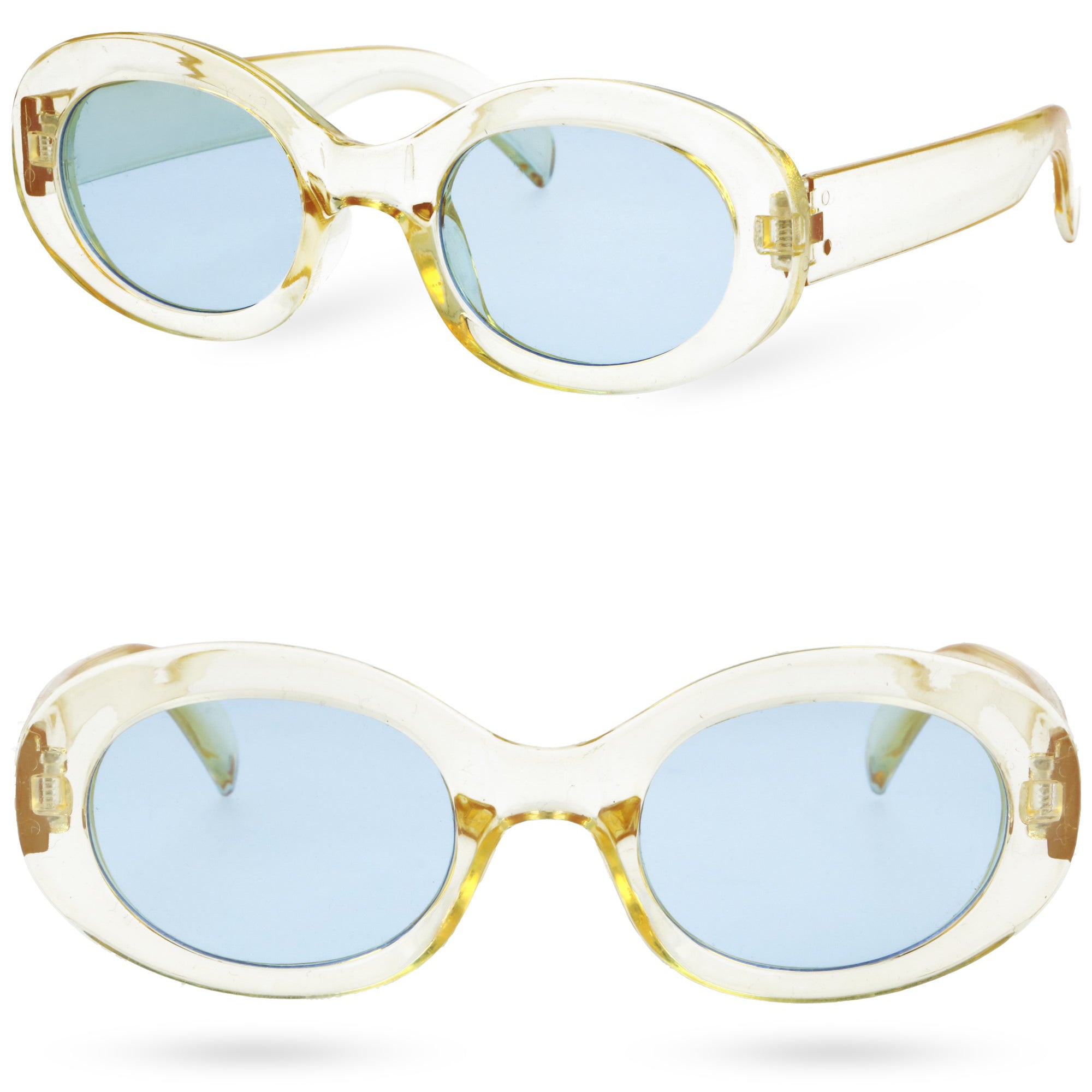 AMELIA dziecięce okulary przeciwsłoneczne transparent yellow MORAMO