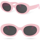 AMELIA PINK owalne okulary przeciwsłoneczne dla dzieci MORAMO
