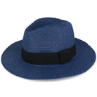 AURA AWNING kapelusz fedora niebieski unisex rozmiar 57 MORAMO