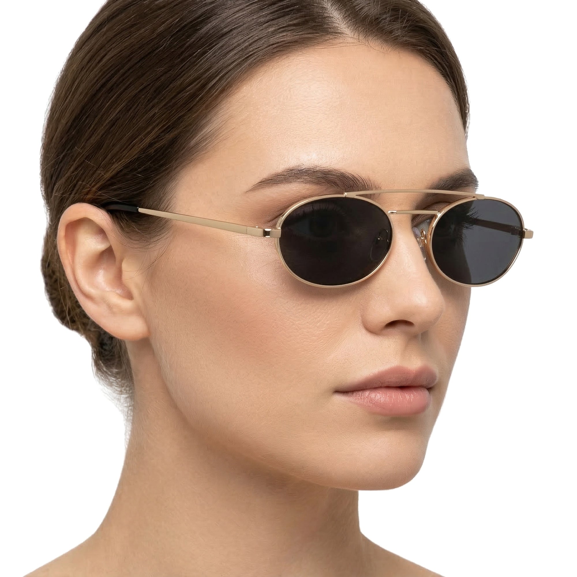 AURELIA NOIR owalne damskie okulary przeciwsłoneczne MORAMO