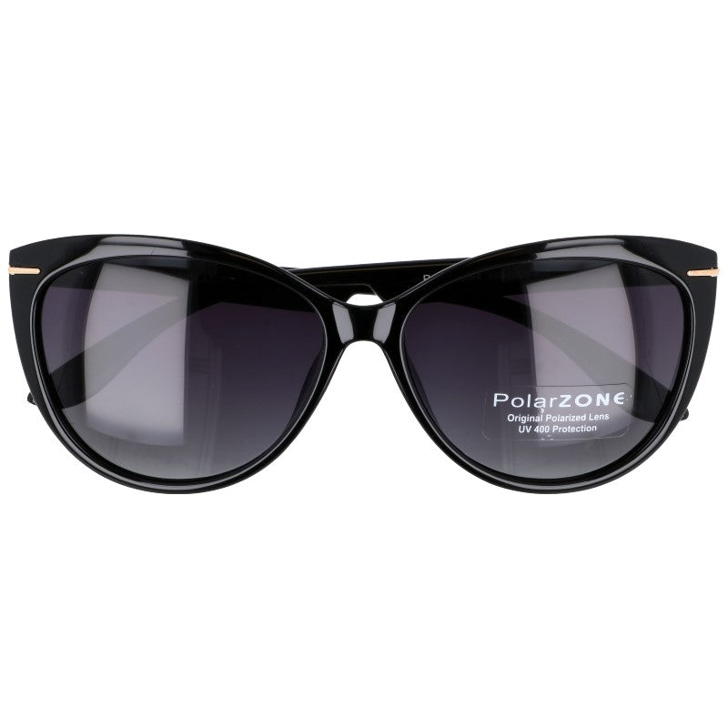 BARNA czarne damskie okulary polaryzacyjne kocie oczy MORAMO