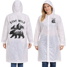 BEAR WHITE biały płaszcz przeciwdeszczowy uniwersalny MORAMO