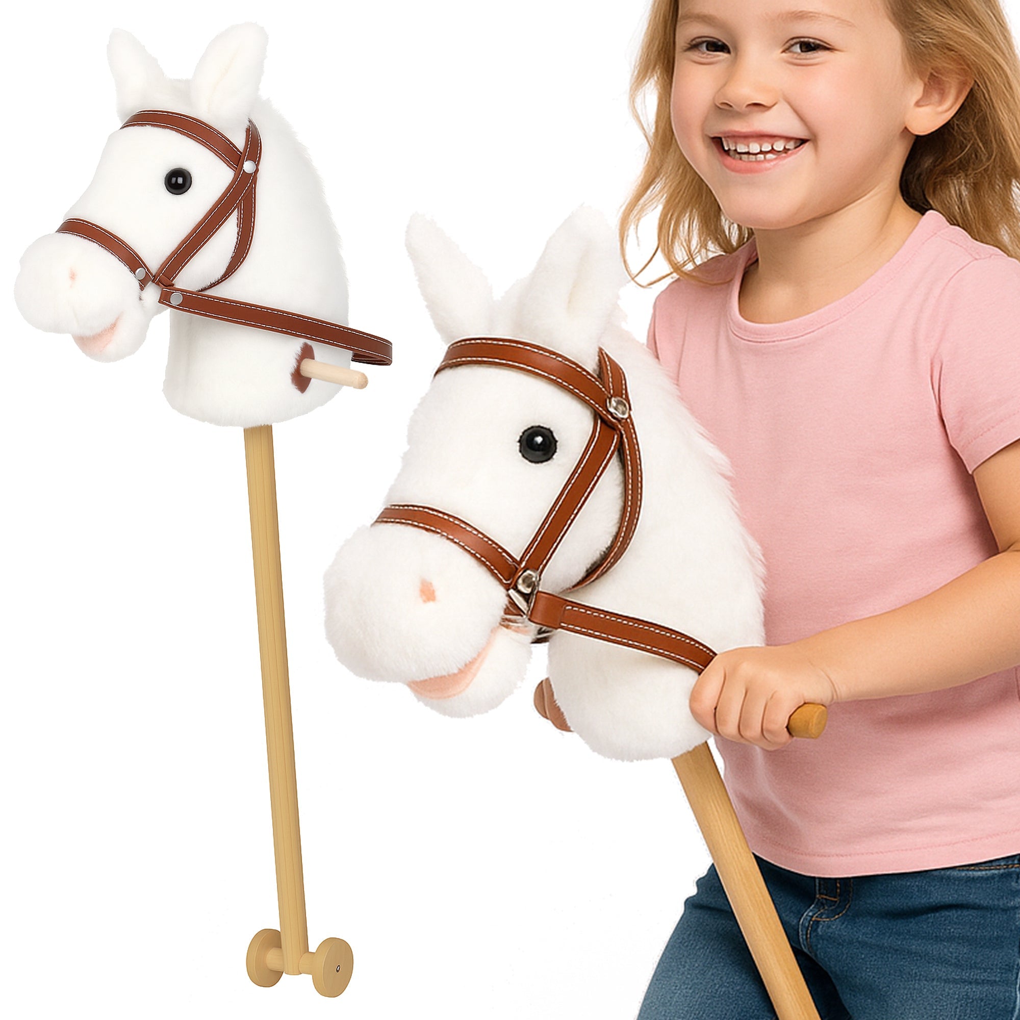 BELLA biały hobby horse a3 kółka baterie MORAMO