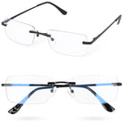 BLUE CLEAR VISION okulary zerówki bezramkowe antyrefleks MORAMO