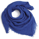 BREEZE jednokolorowy granatowy szal damski z wiskozy MORAMO