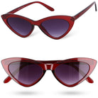 CATEYE VINO czerwone damskie okulary przeciwsłoneczne MORAMO