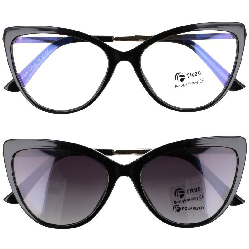CATS VIEW okulary damskie polaryzacyjne clip on zerówki MORAMO