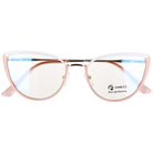 CATSHADE metalowe damskie okulary zerówki kocie oczy MORAMO