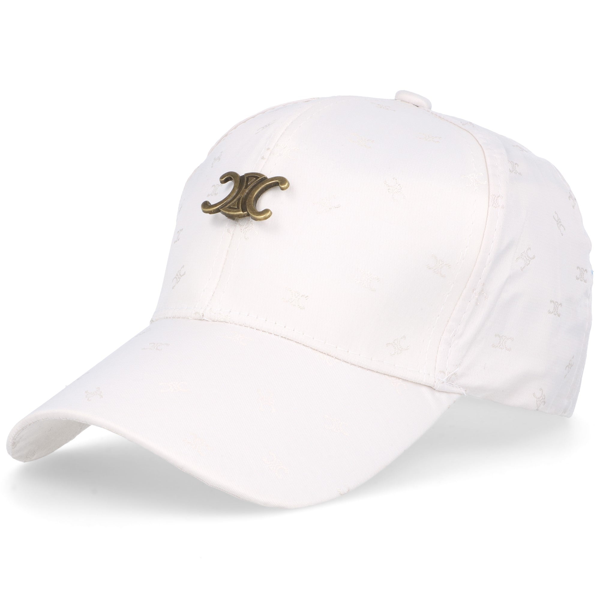 CLASSY CHIC biała damska satynowa czapka z daszkiem MORAMO