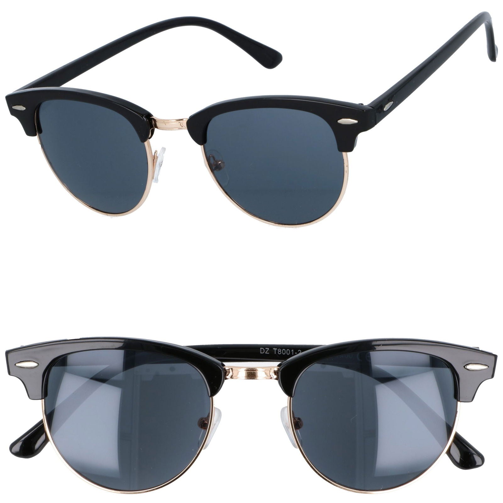 CLUBMASTER okulary przeciwsłoneczne metalowe owalne unisex MORAMO