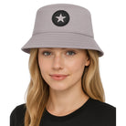 CONV szary bawełniany kapelusz bucket unisex MORAMO