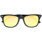 DERK II czarne okulary przeciwsłoneczne lustrzane wayfarer MORAMO