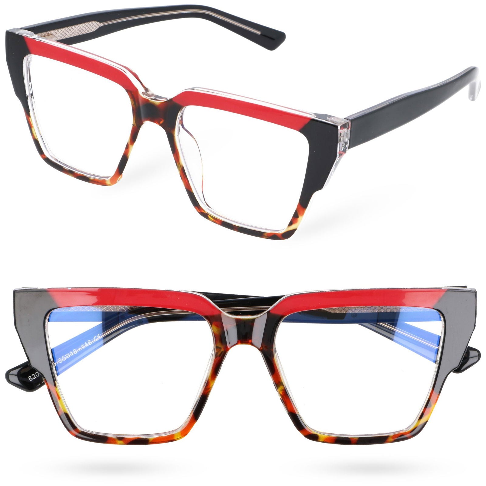 DIVA DAZZLE okulary damskie zerówki kocie oczy MORAMO