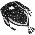 DOTTY DREAM czarna chusta damska w groszki MORAMO