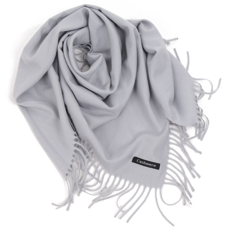 ELEGANT WARMTH popielata chusta damska z wiskozy MORAMO