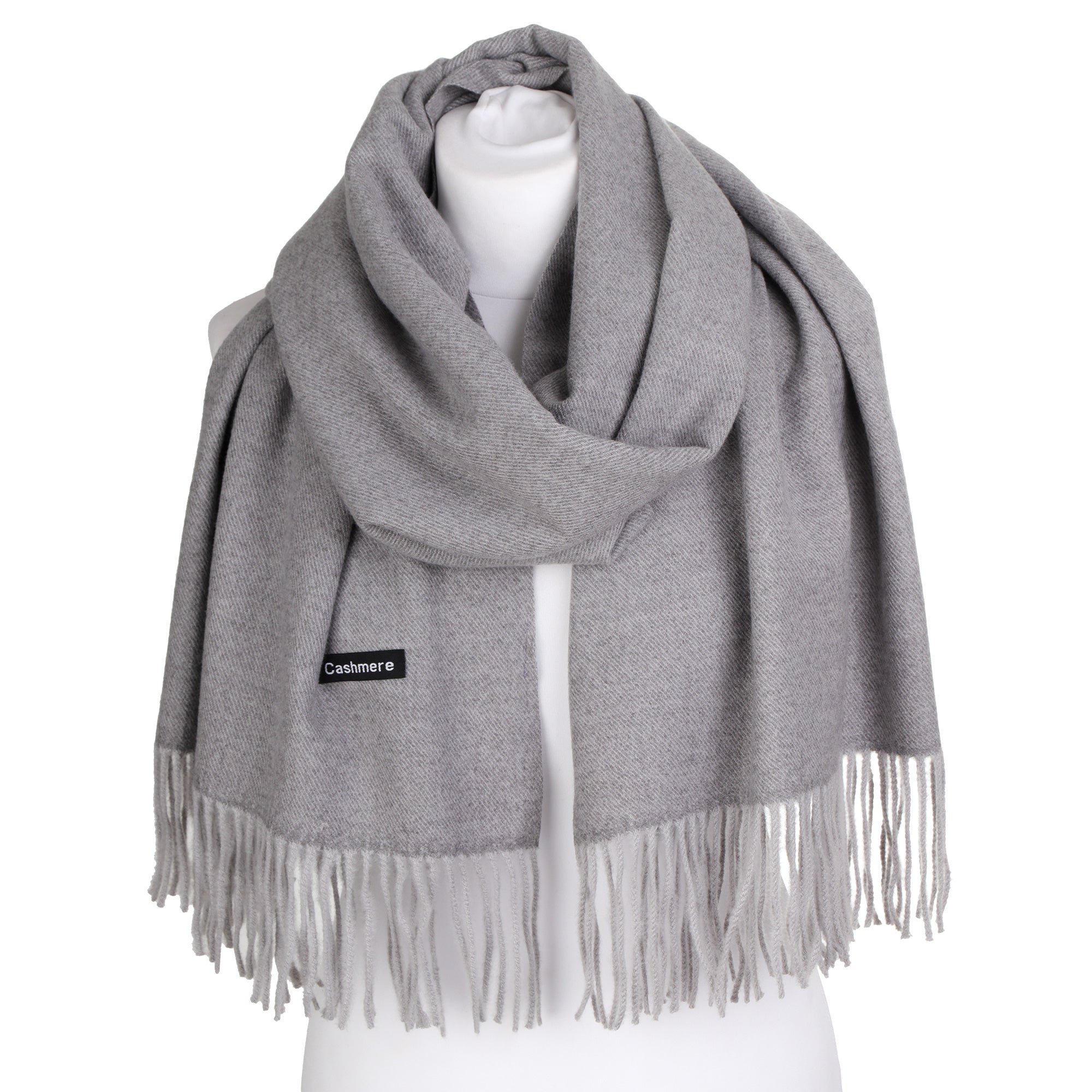 EVERYDAY LUXURY szary damski szal z wiskozy MORAMO