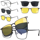 FLEXIVIEW czarne okulary oprawki korekcyjne clip on MORAMO
